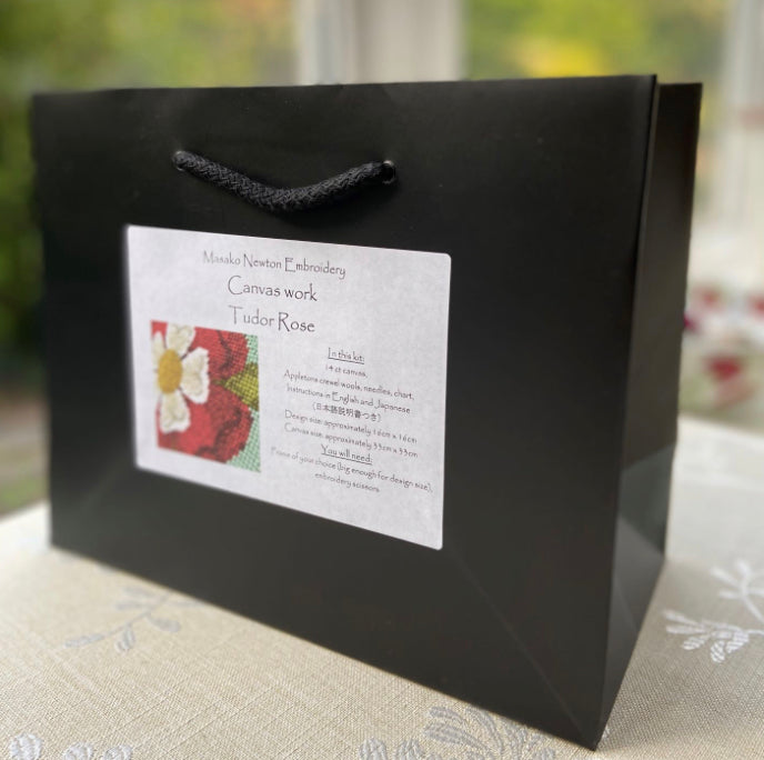 RSN Exclusive Tudor Rose Canvaswork Embroidery Kit by Masako Newton