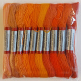 Appletons Orange Inspiration Crewel 2 ply range