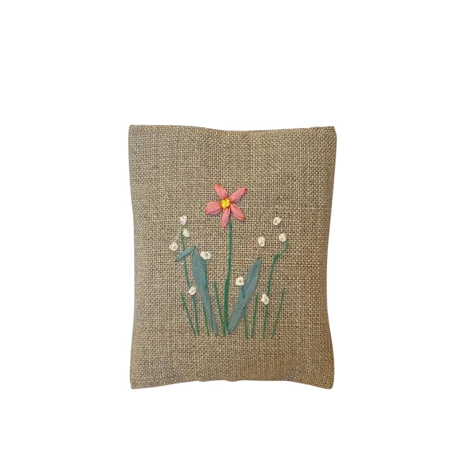 Hand Embroidered Lavender Sachets by Sophie Long
