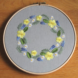 Spring Wreath Embroidery Kit by Sarah Smith
