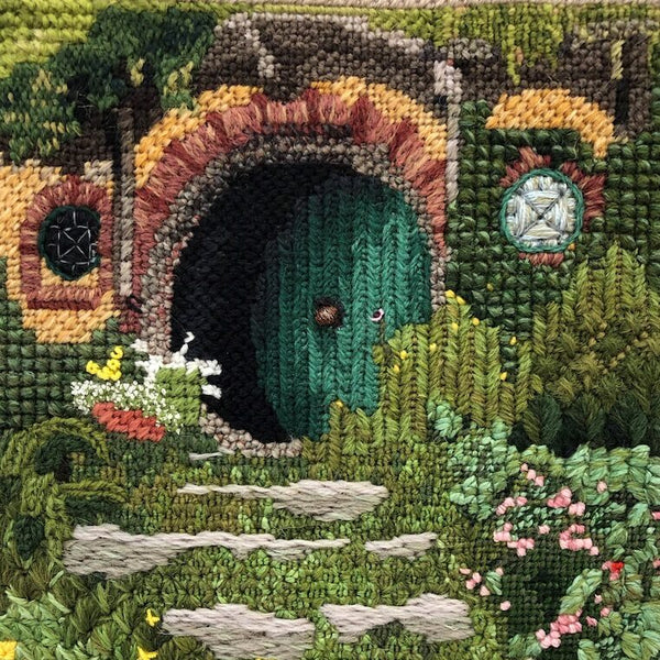 ‘Hobbit Hole’ in Canvaswork by Matthew Cayton