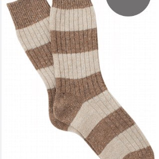 Corgi Irish Donegal Wool Stripe Socks