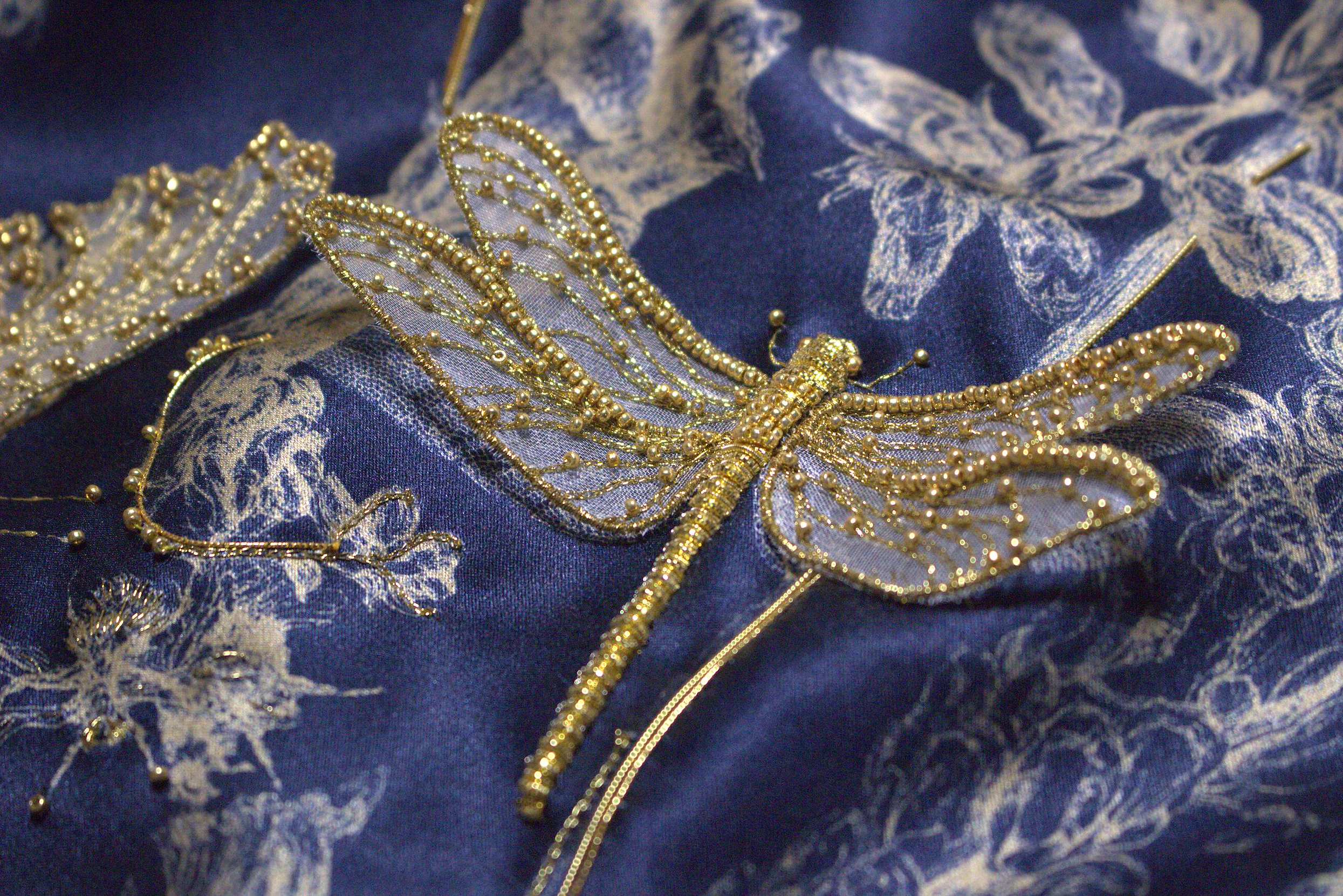 Butterflies and Dragonflies with Foiling and Embroidery with Charlotte Krone