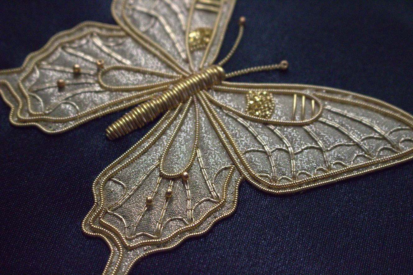 Butterfly in Contemporary Goldwork