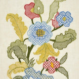 Coloured Whitework Greetings Card