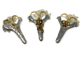 Victorian Style Pewter and Gold plated Chatelaine