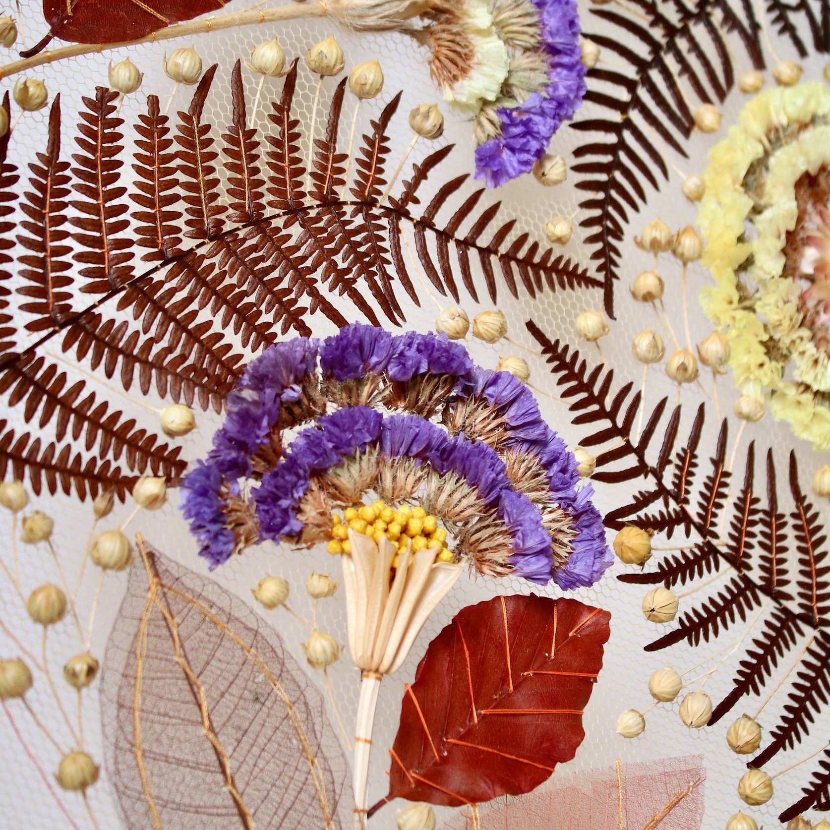 Dried Flower Embroidery: Stitching with Foliage and Creating Floral Shapes with Olga Prinku