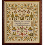Adam and Eve Sampler Counted Cross Stitch Kit