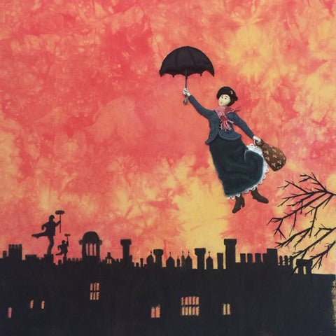 FTP Stumpwork Figure 1 – Angela Bishop children mary poppins flying