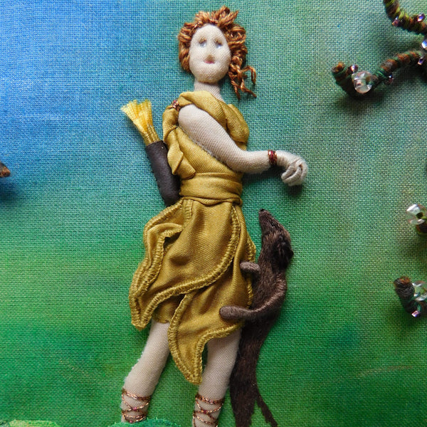 FTP Stumpwork Figure – Kristina Clarke 5 Goddess Diana