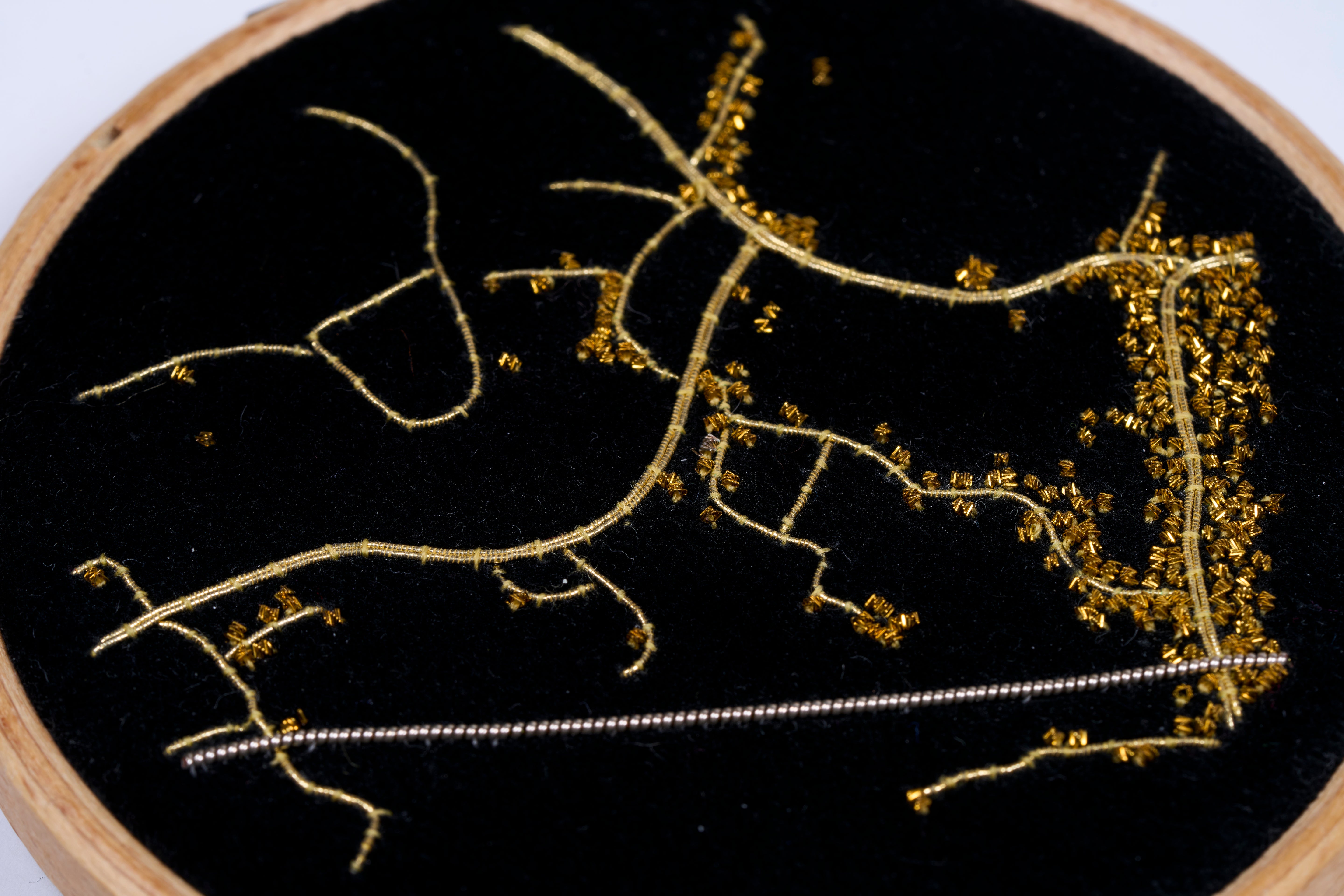 Goldwork Map Making with Sarah de Rousset-Hall