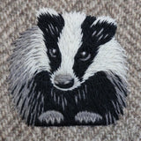 Thread Painting in Wool Badger