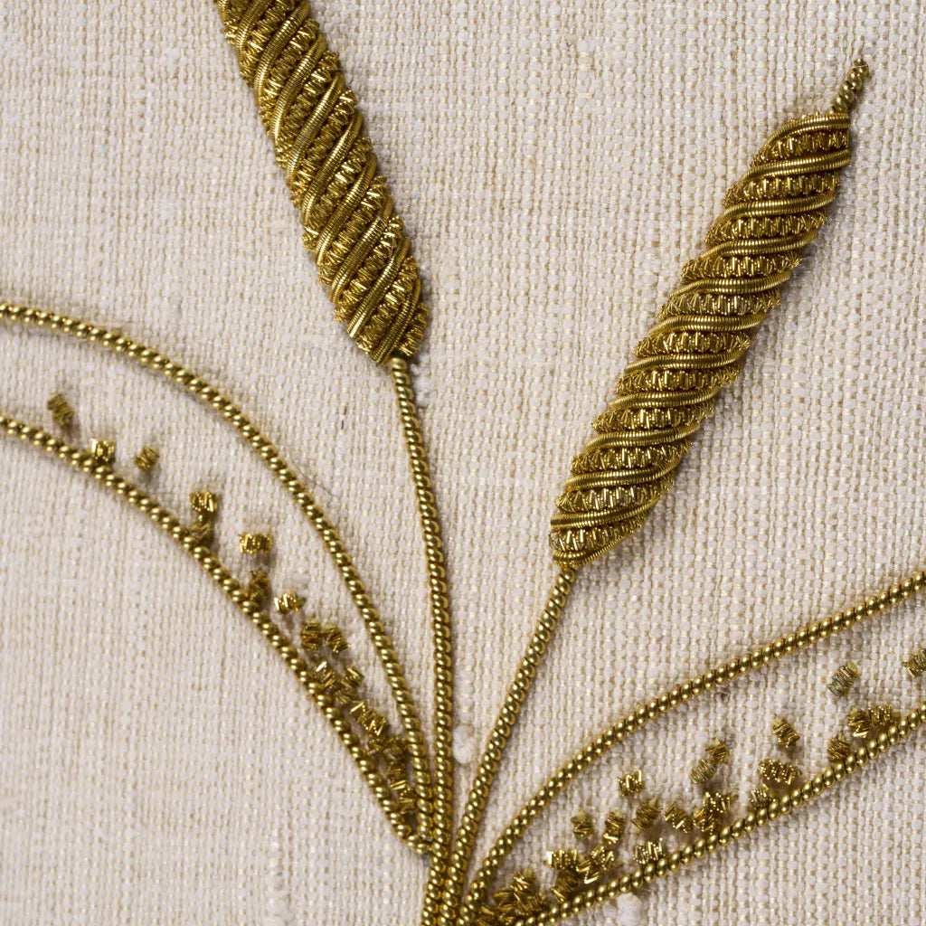 Harvest Wheat in Goldwork Embroidery