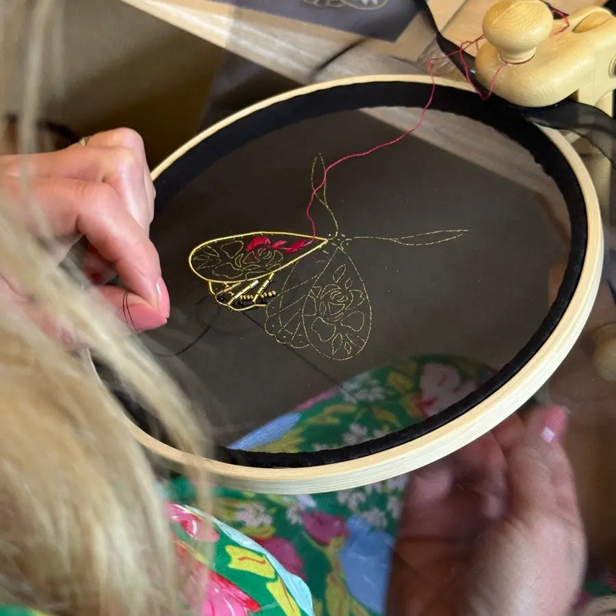 The Botanist's Moth: Hand Embroidery Workshop with Eliza Gomersall