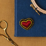 Goldwork Heart Brooch Embroidery Kit