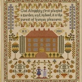 House Sampler Counted Cross Stitch