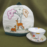 RSN Embroidery Studio: Art Deco Deer Tea Cosy Embroidery Kit