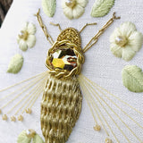 Goldwork Bumblebee by Chrissie Juno Mann