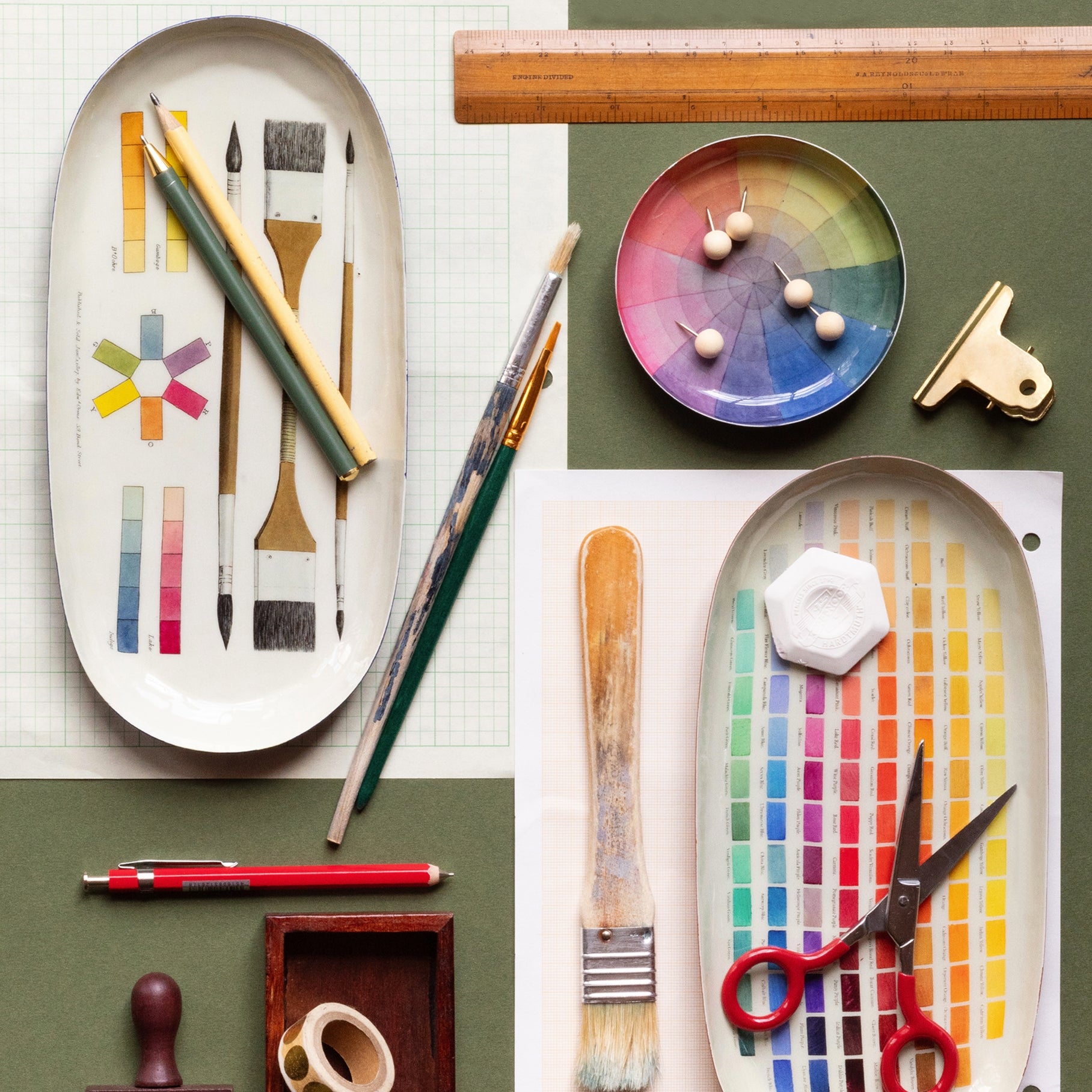 Trinket Dish - Vintage Colour Wheel