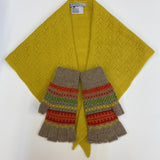 Coming Soon Fairisle Pure New Wool Fingerless Gloves made in Scotland
