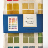 Cotton Tea Towel - Watercolour Swatches