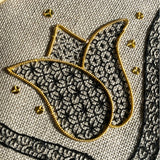RSN Exclusive A Wheel of Blackwork Tulips by Amanda Rymel