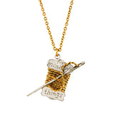 Alex Monroe Twine and Needle ‘For Mending Things’ Necklace