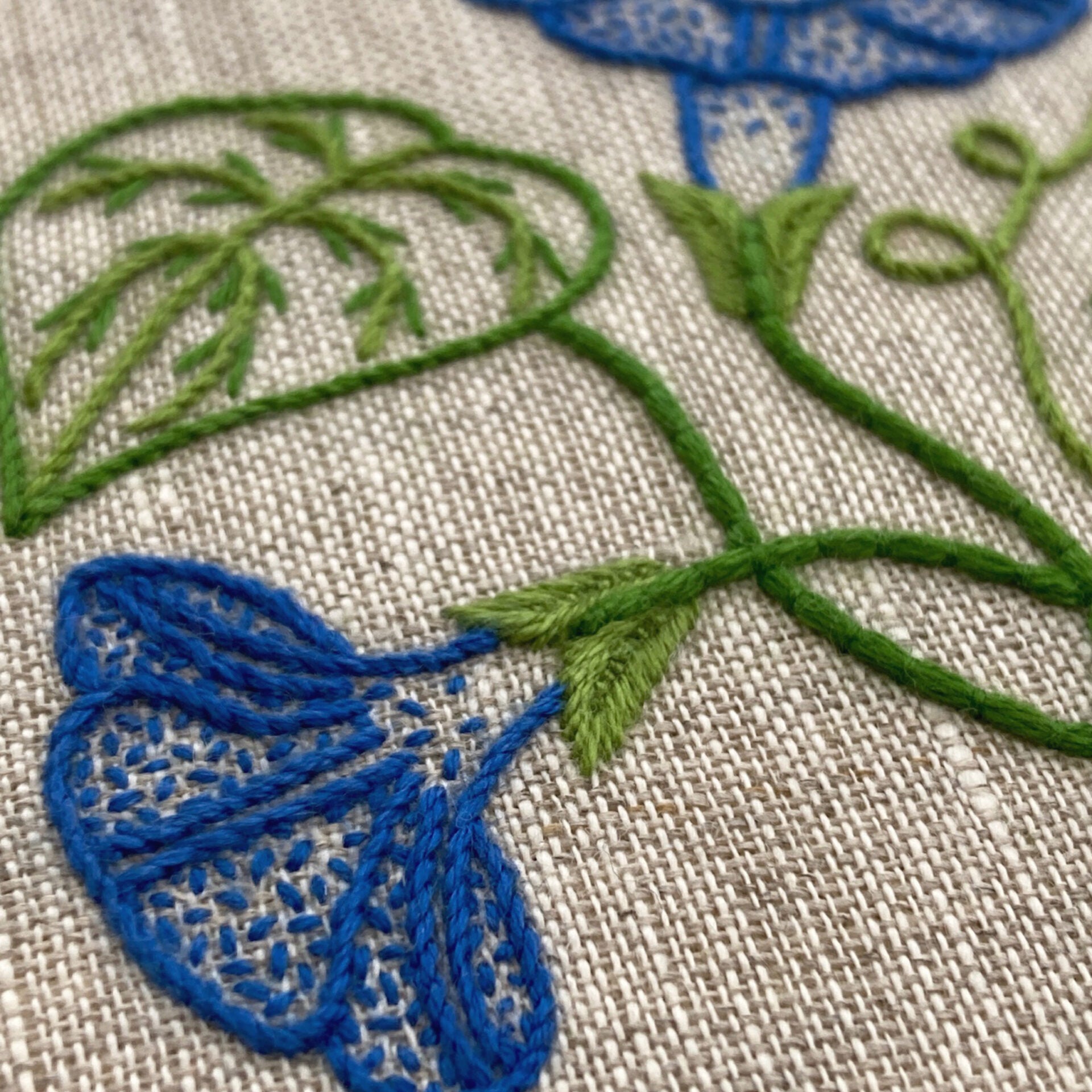 RSN A Year in Flowers: September - Morning Glory Embroidery Kit by Natalie Rowe