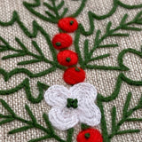 RSN A Year in Flowers: December - Holly Embroidery Kit by Natalie Rowe