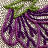 RSN A Year in Flowers:  February - Violet Embroidery Kit by Natalie Rowe