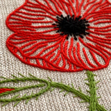 RSN A Year in Flowers: August - Poppy Embroidery Kit by Natalie Rowe