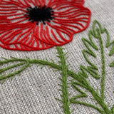 RSN A Year in Flowers: August - Poppy Embroidery Kit by Natalie Rowe