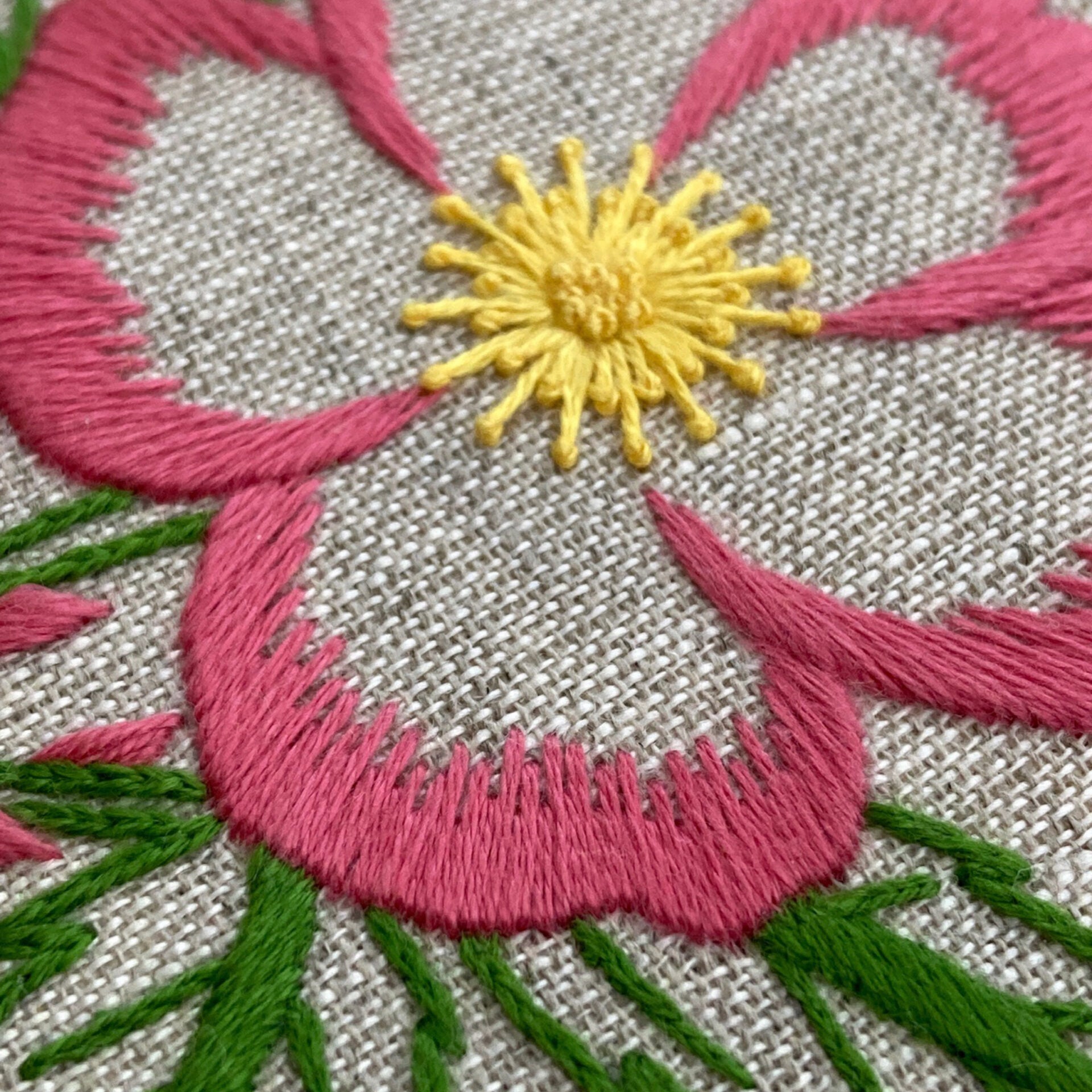 RSN A Year in Flowers: June - Rose Embroidery Kit by Natalie Rowe