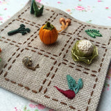 Raised Embroidered Vegetable Garden by Jacqui McDonald