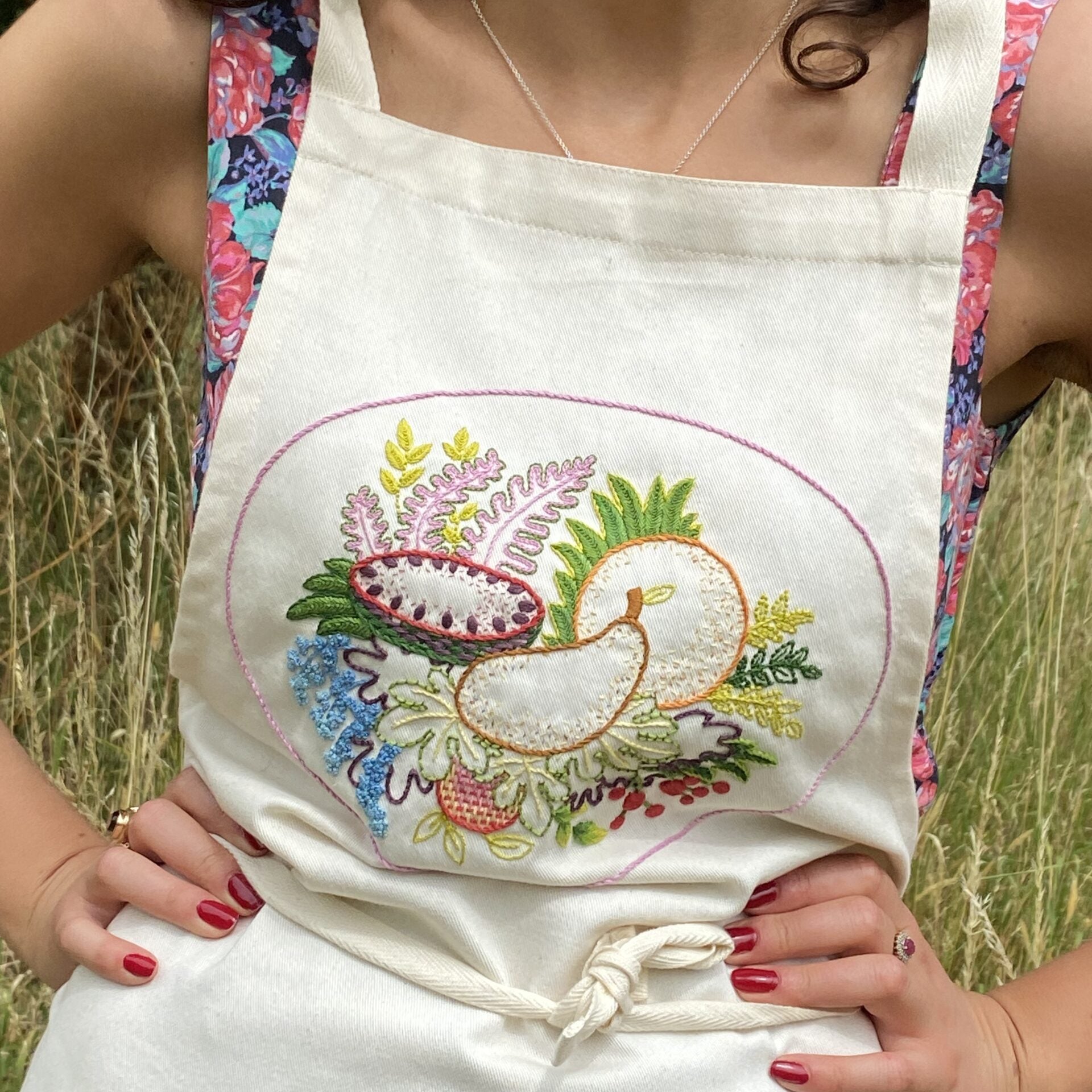 RSN Studio: Nature’s Bounty Embroidered Apron Kit