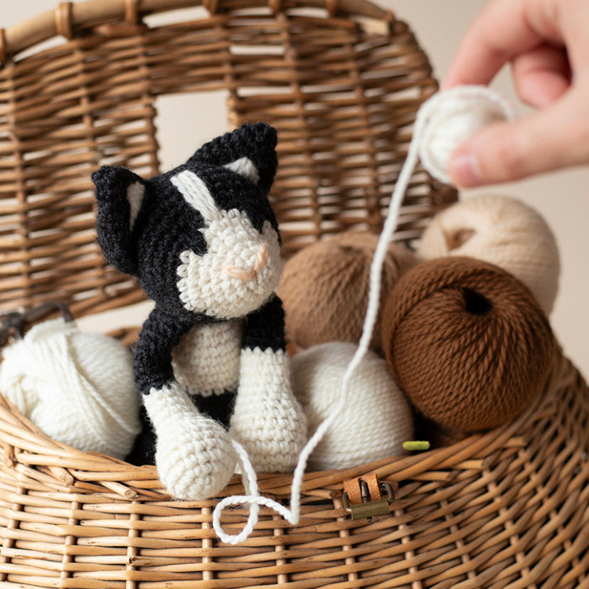Paddy the Black and White Cat Kit by Toft