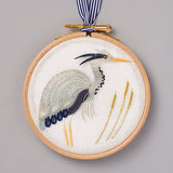 Metal Thread Embroidery Heron Kit
