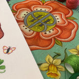 RSN Studio: The Nation's Garden Embroidery Kit - Flower Emblems from the United Kingdom