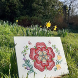 RSN Studio: The Nation's Garden Embroidery Kit - Flower Emblems from the United Kingdom