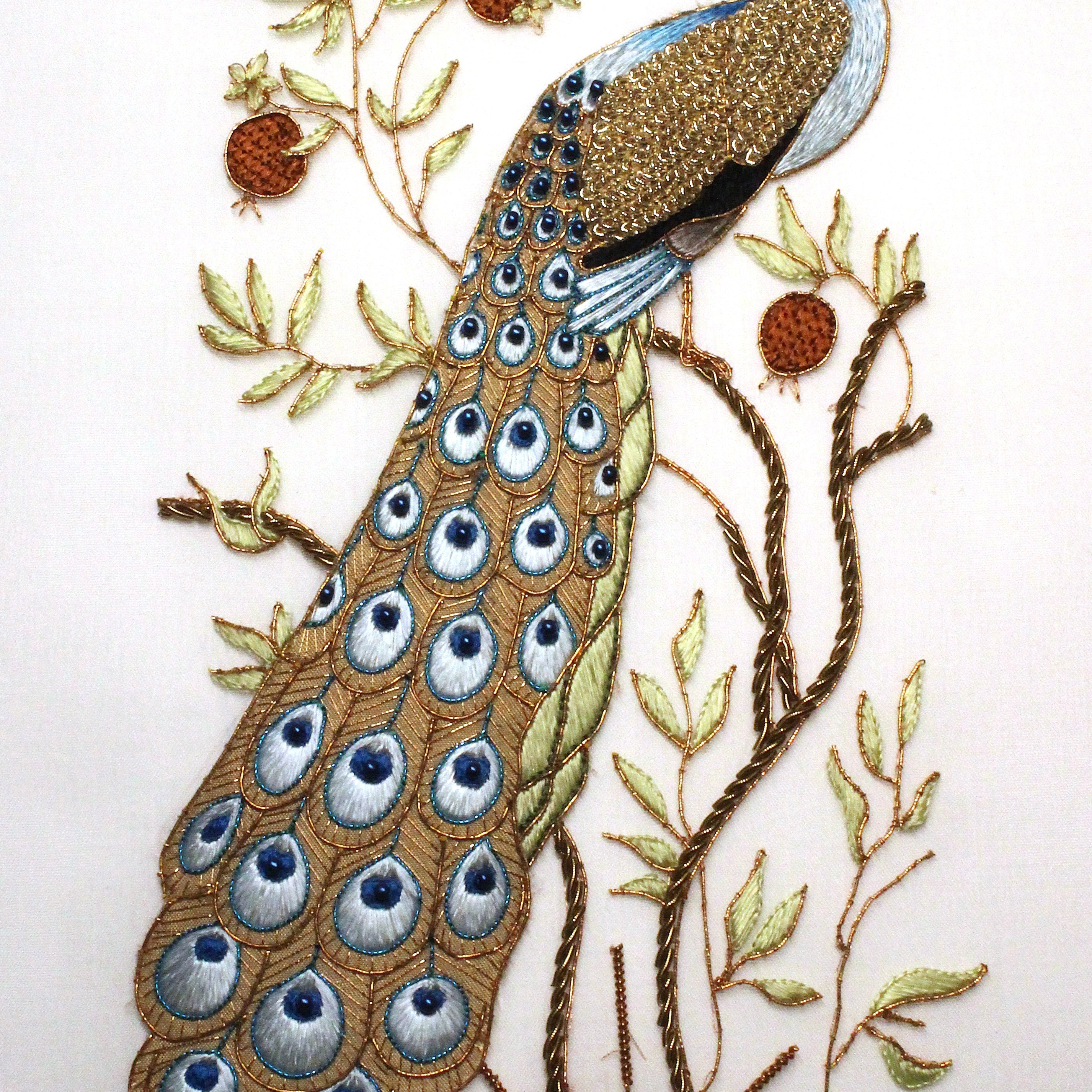 Vain Jackdaw by Walter Crane in Couture Embroidery