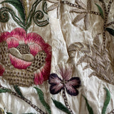 Gold and Silk Shaded Flower inspired by an 18th century embroidered dress at Mapperton House