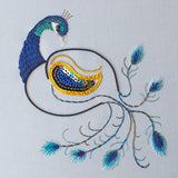 RSN Exclusive Silk Shading & Goldwork Peacock by Jung Byun