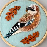 Jay- A Silk and Metal Thread Embroidery Kit