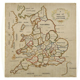 Map Sampler in Polychrome Threads greetings Card