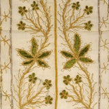 Metal Thread and Green Silk Greetings Card