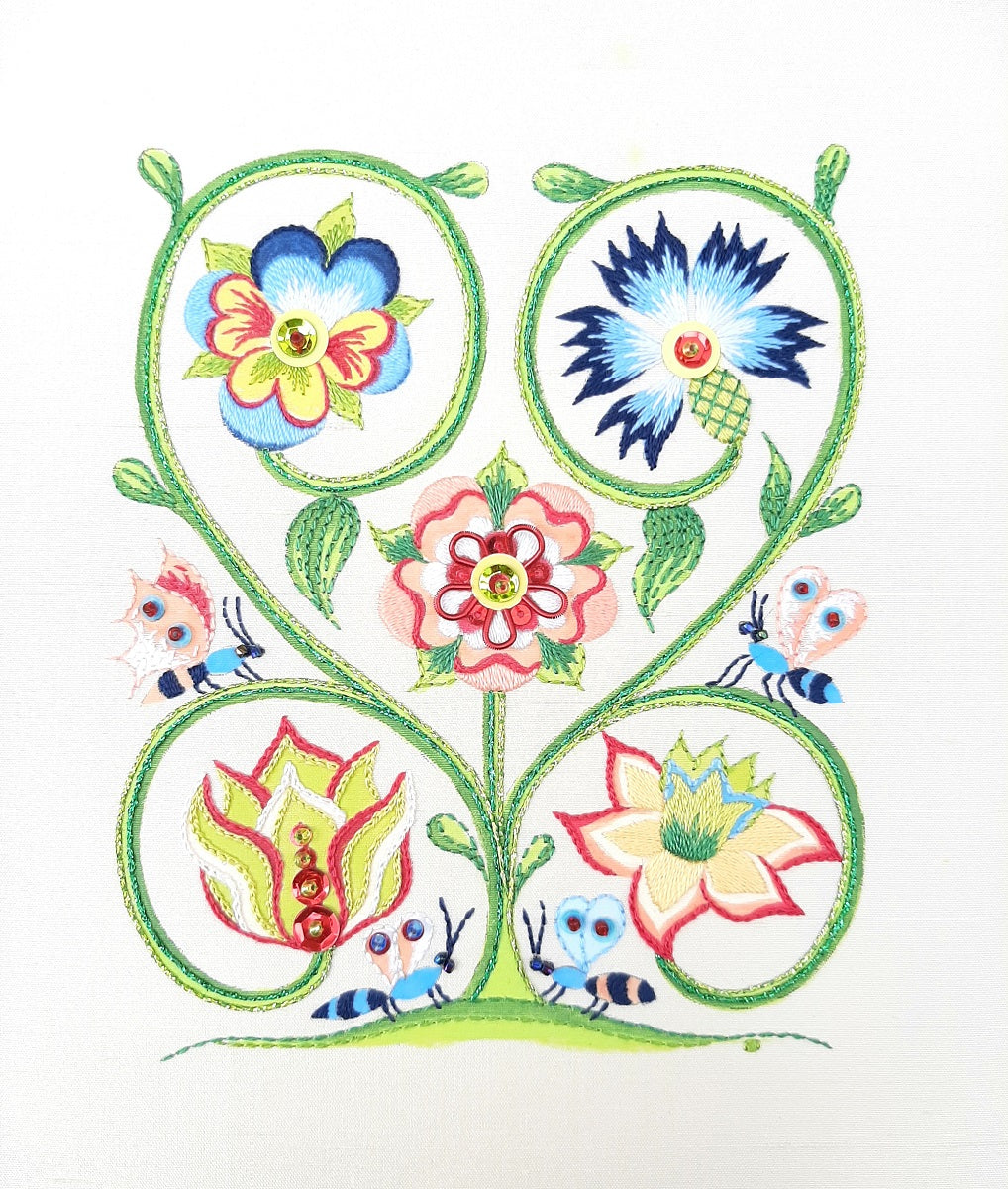 Floral embroidery