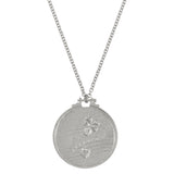 Alex Monroe Silver Embroidery Hoop Necklace