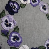 Pansy Wreath Embroidery Kit by Sarah Smith