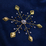 Snowflake in Goldwork Embroidery