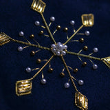 Snowflake in Goldwork Embroidery